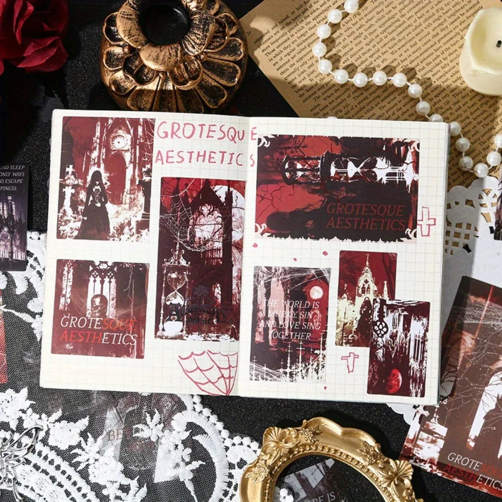 2 Pack 50 Sheets Gothic Sticker Set