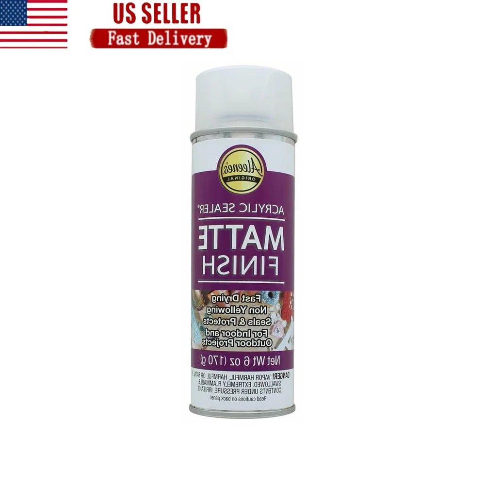 Clear Acrylic Matte Spray, Sealer, Fast Drying