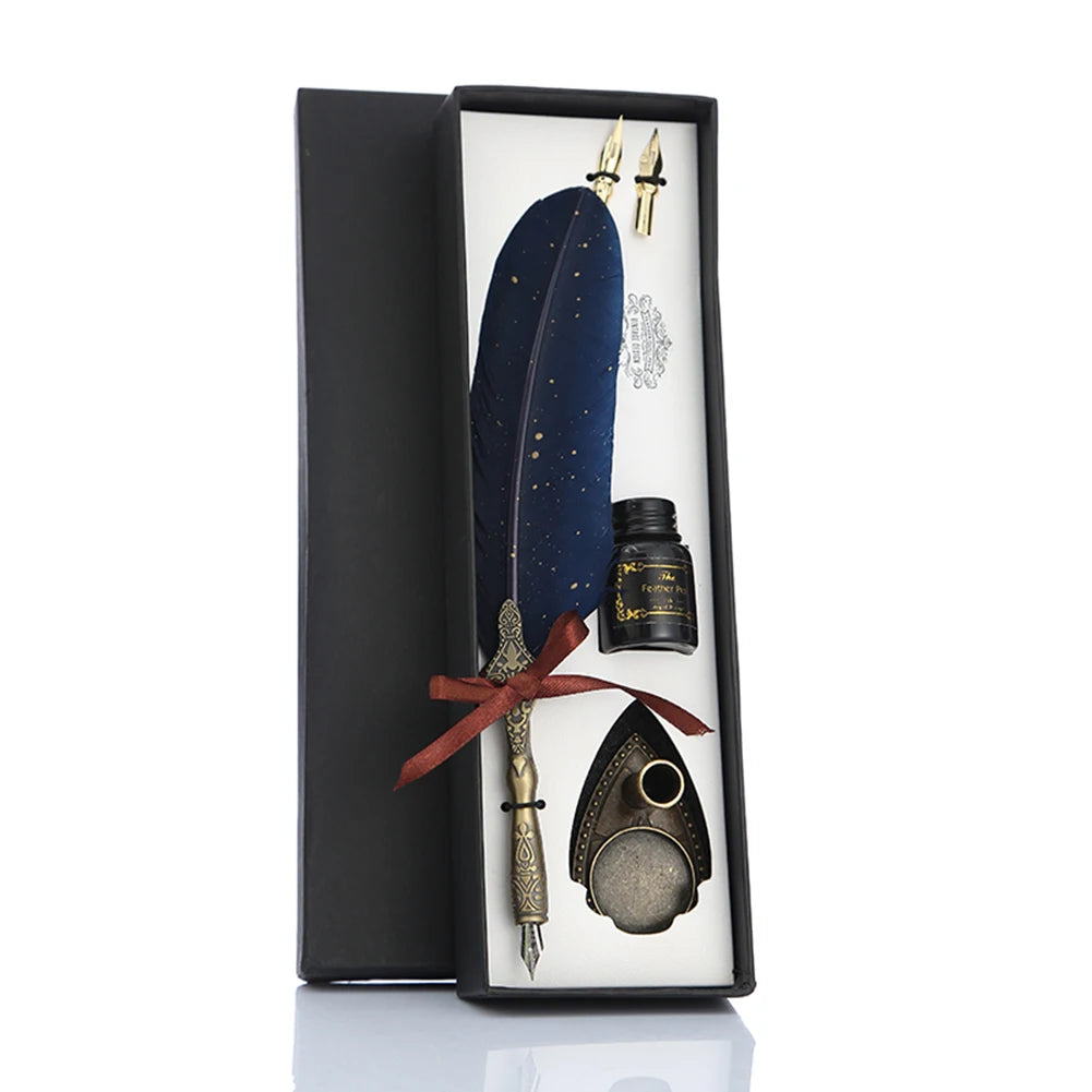 Retro Calligraphy Feather Dip Pen