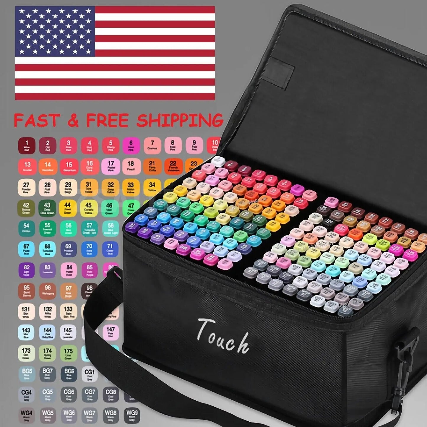 Permanent Alcohol Art Marker Set Double Tipped