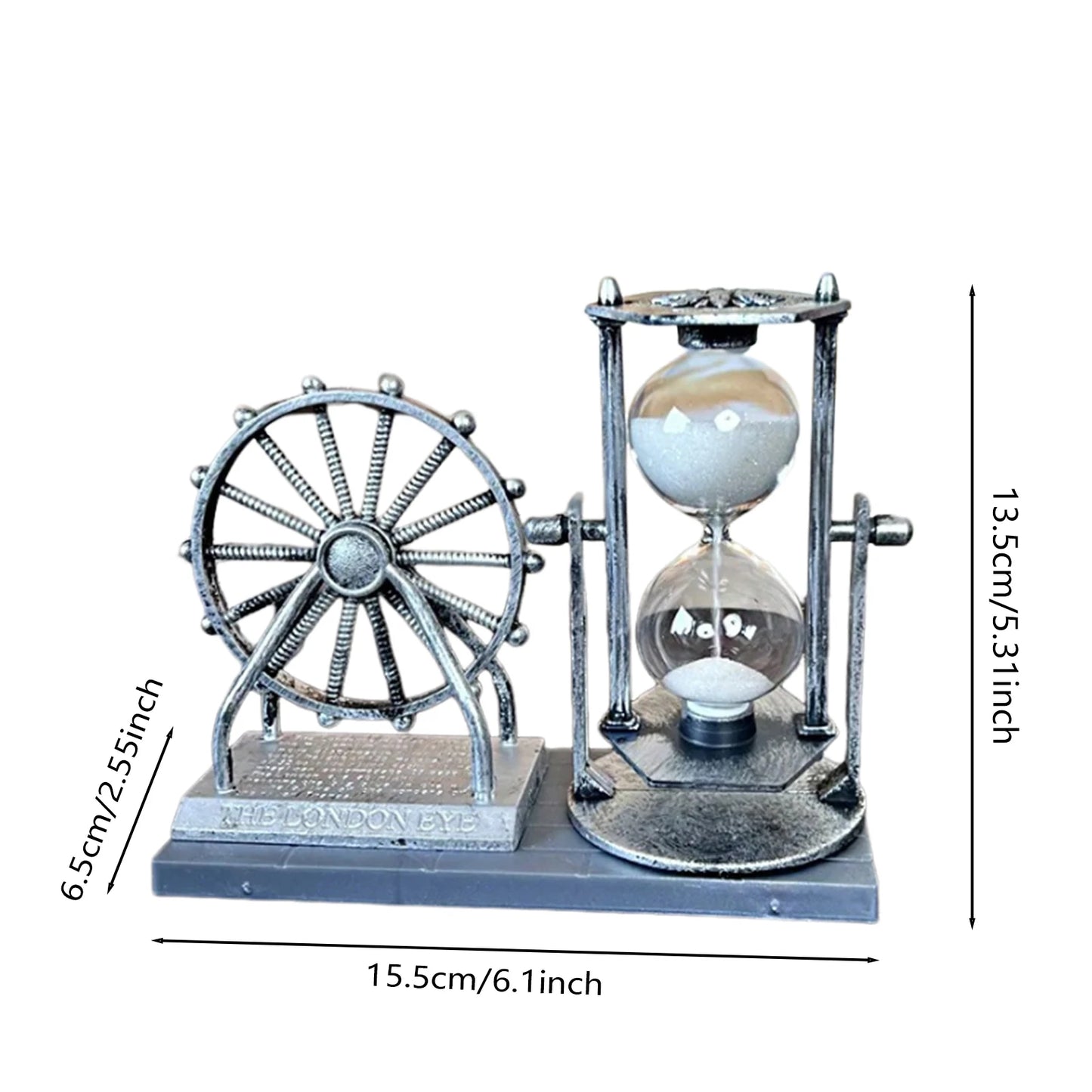 Vintage Ferris Wheel Retro Hourglass Sand Clock