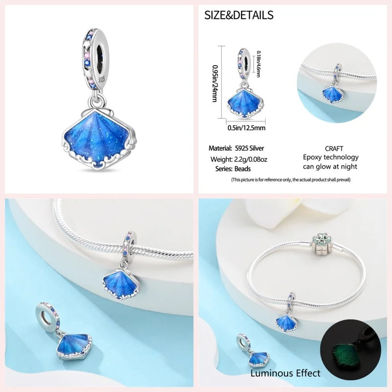 Ocean Series 925 Sterling Silver for Pandora Bracelet