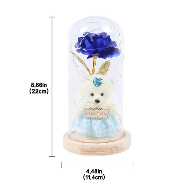 Eternal Rose Beauty Led Lights W/Glass Cover