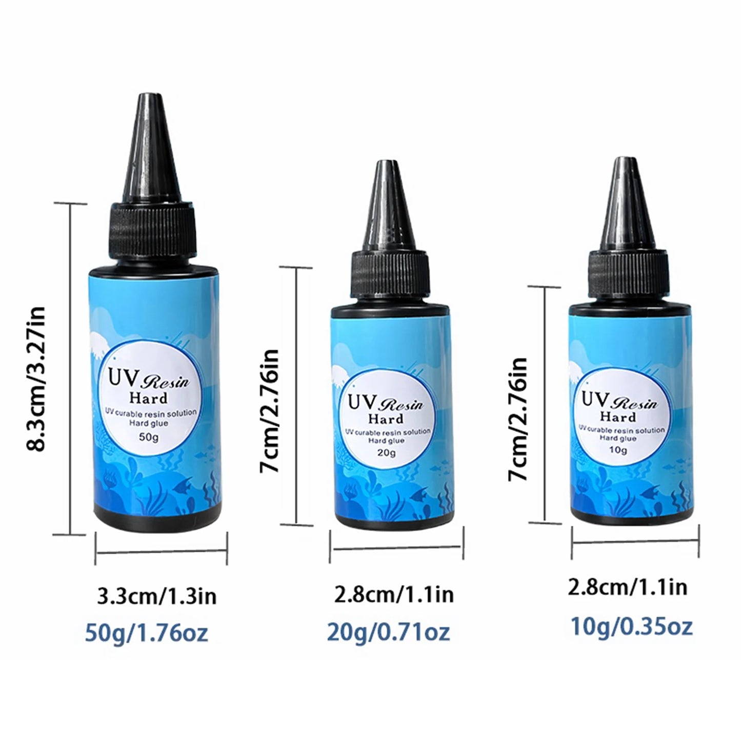 Highly Transparent Resin/UV Glue, Odorless, Fast Curing