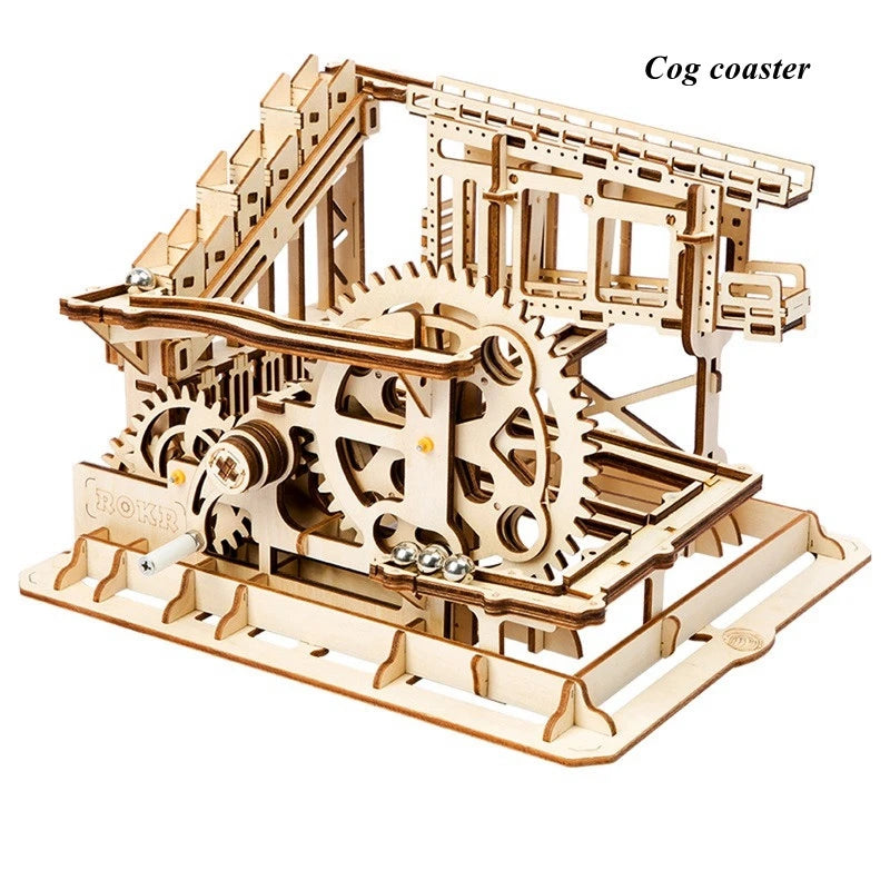 Marble Run Set 5 Kinds 3D Wooden Puzzle DIY
