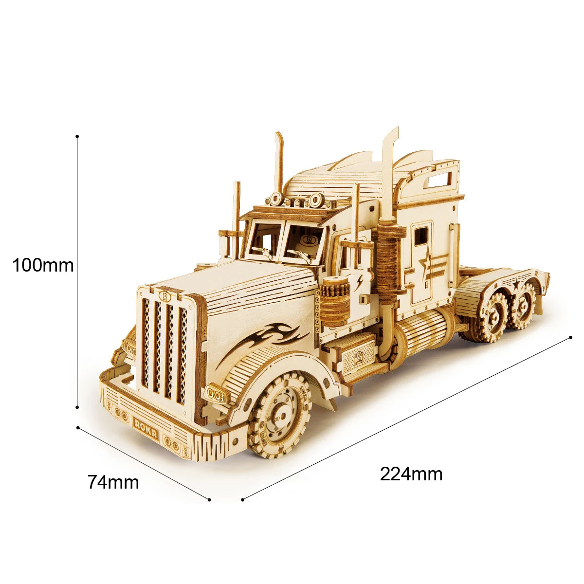 3D Puzzle Movable Steam Train, Car, Jeep, Semi for Children, Adult