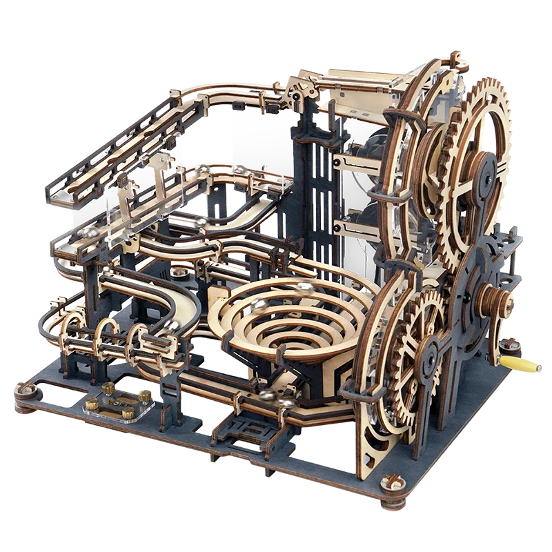 Marble Run Set 5 Kinds 3D Wooden Puzzle DIY