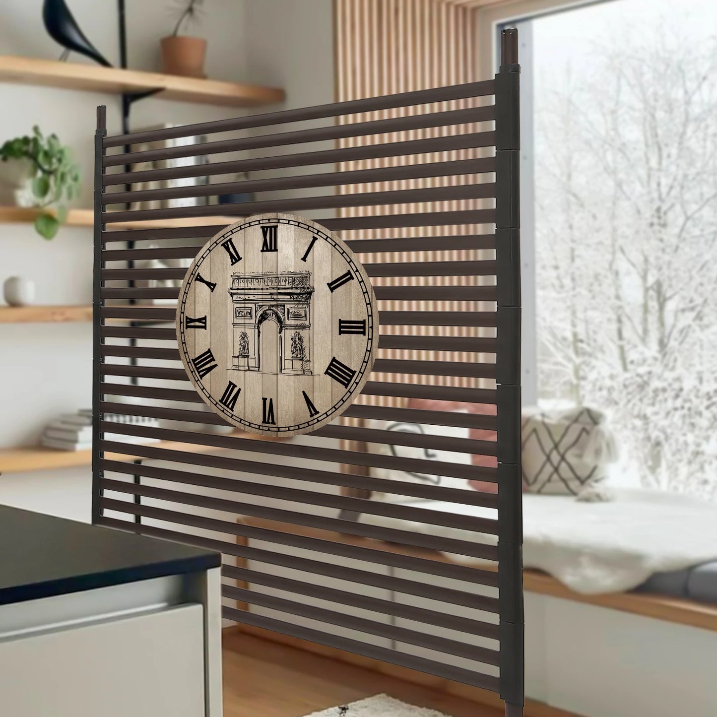 Multi-Functional Decorative Privacy Screen & Panels with Stand