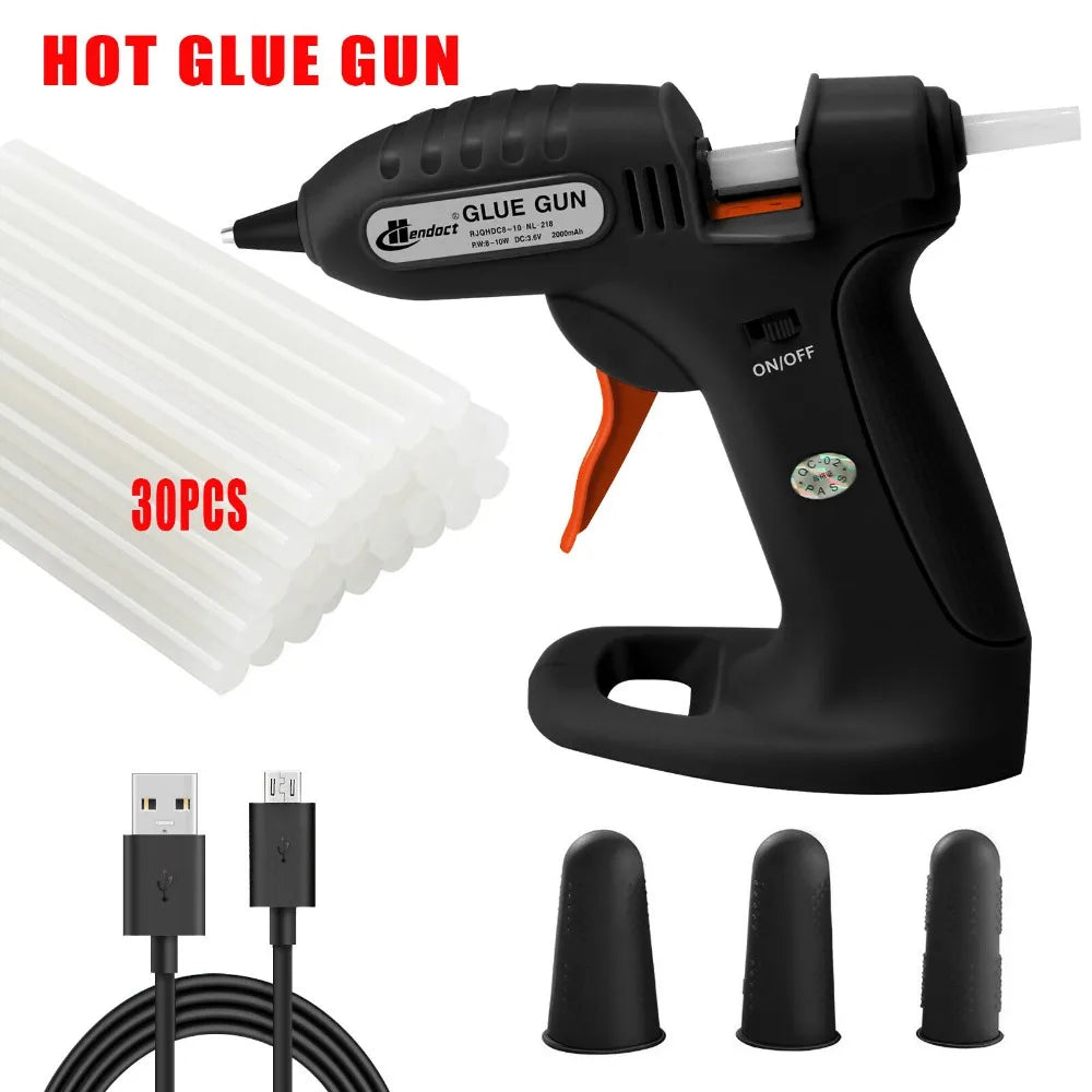 Cordless Hot Melt Small Glue Gun/30 Glue Sticks