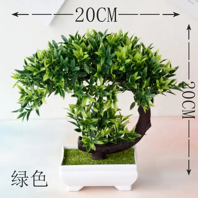 Artificial Pine Tree, Persian Grass, Eucalyptus, Bonsai