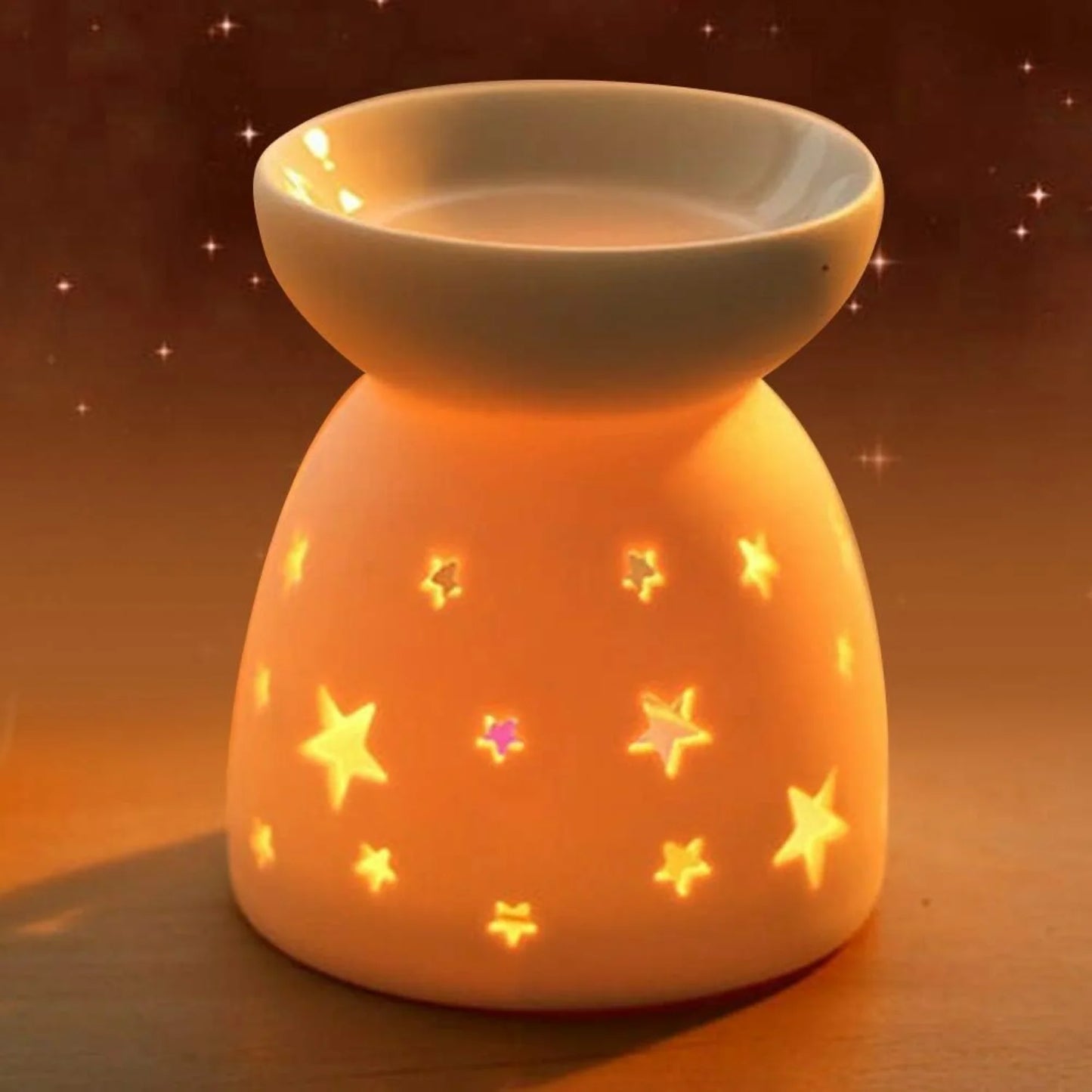 Essential Oil Burner, Ceramic Wax Warmer, Candle Holder for  Relaxation