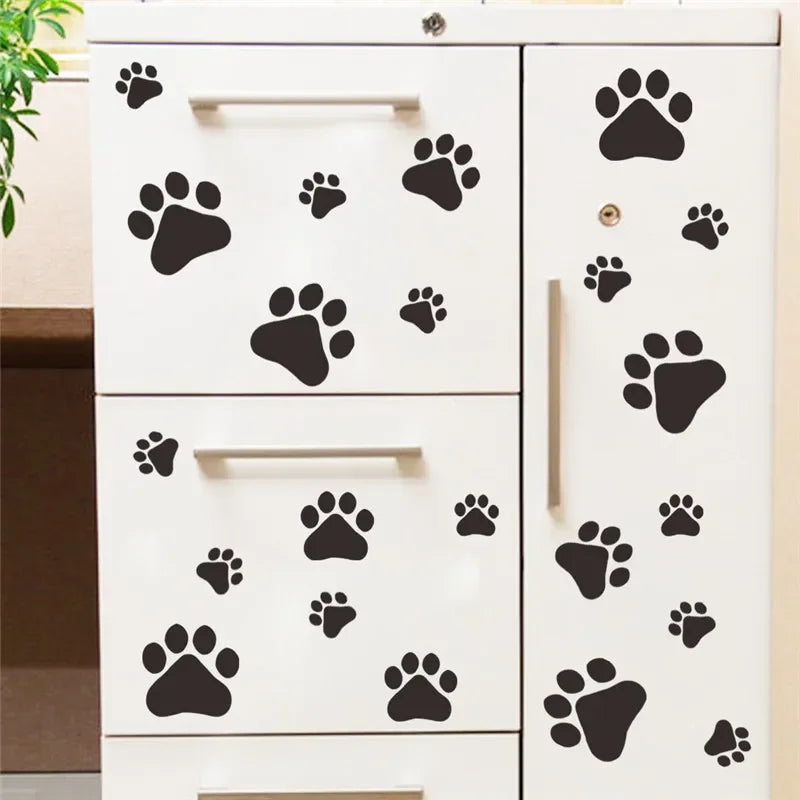 Cute Dog footprints/Wall Stickers, home decor/kids rooms