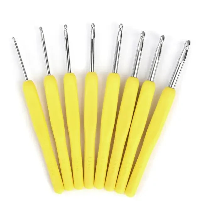 Colorful Aluminum Crochet Hooks Needles Set