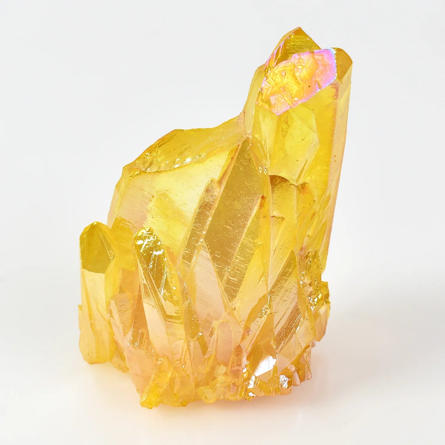 1PC Irregular Natural Quartz Cluster Crystal Gem Yellow