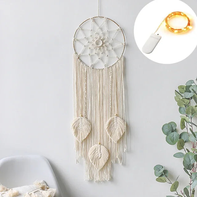 Moon Ramadan Macrame Dream Catcher, Boho Wall Hanging