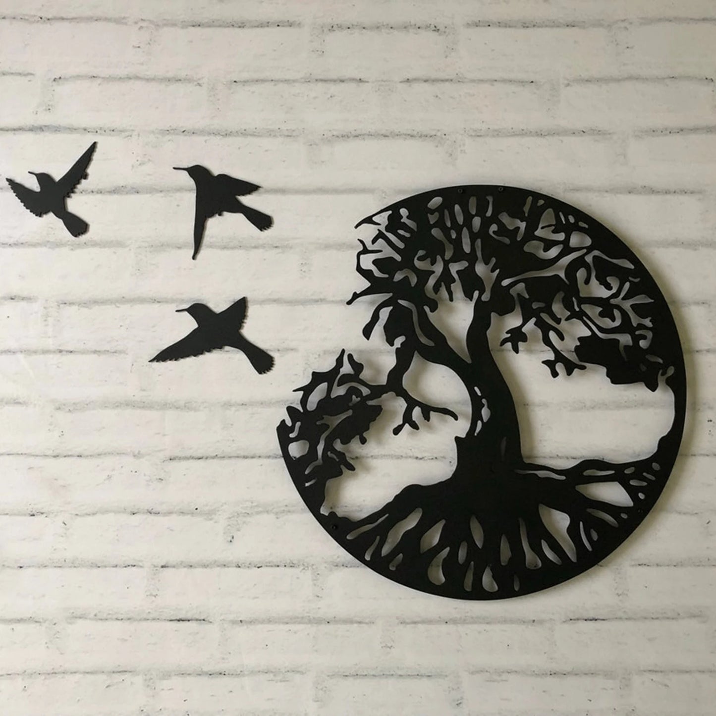 Tree Of Life & Birds Wood Wall Decoration