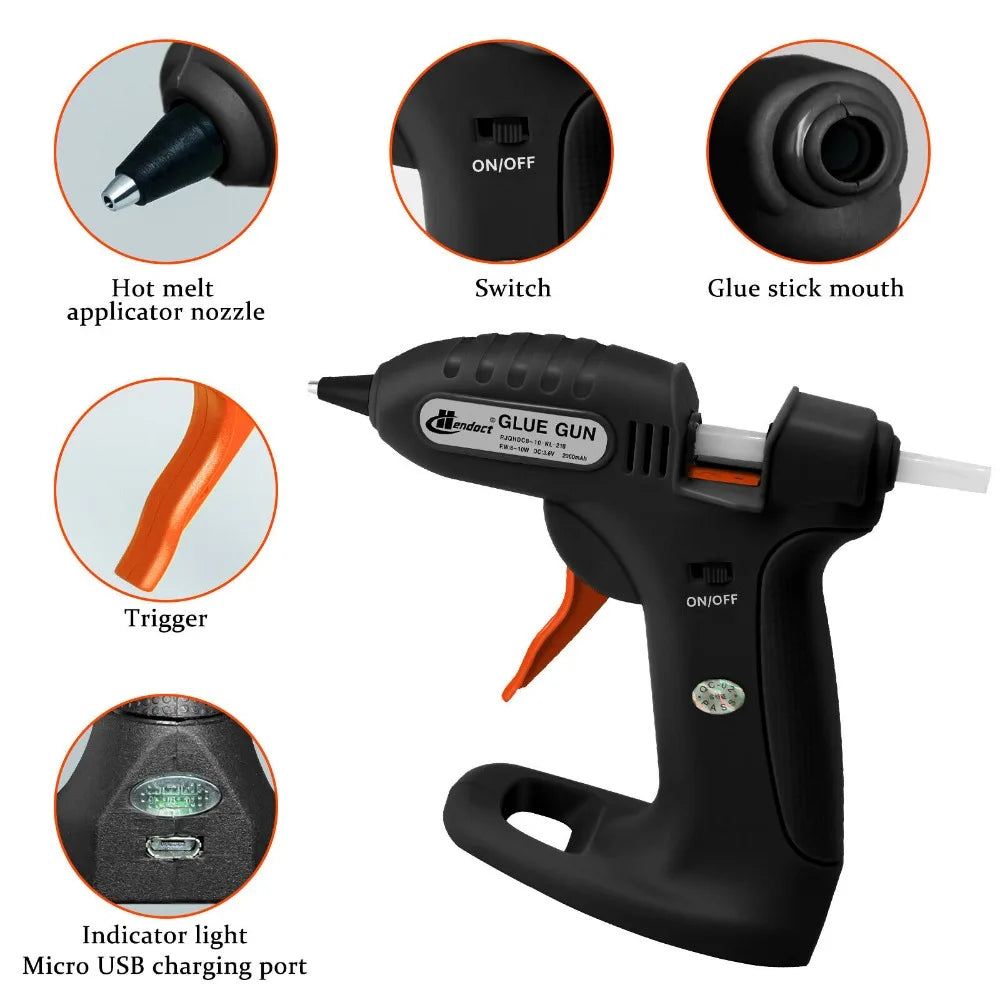 Cordless Hot Melt Small Glue Gun/30 Glue Sticks