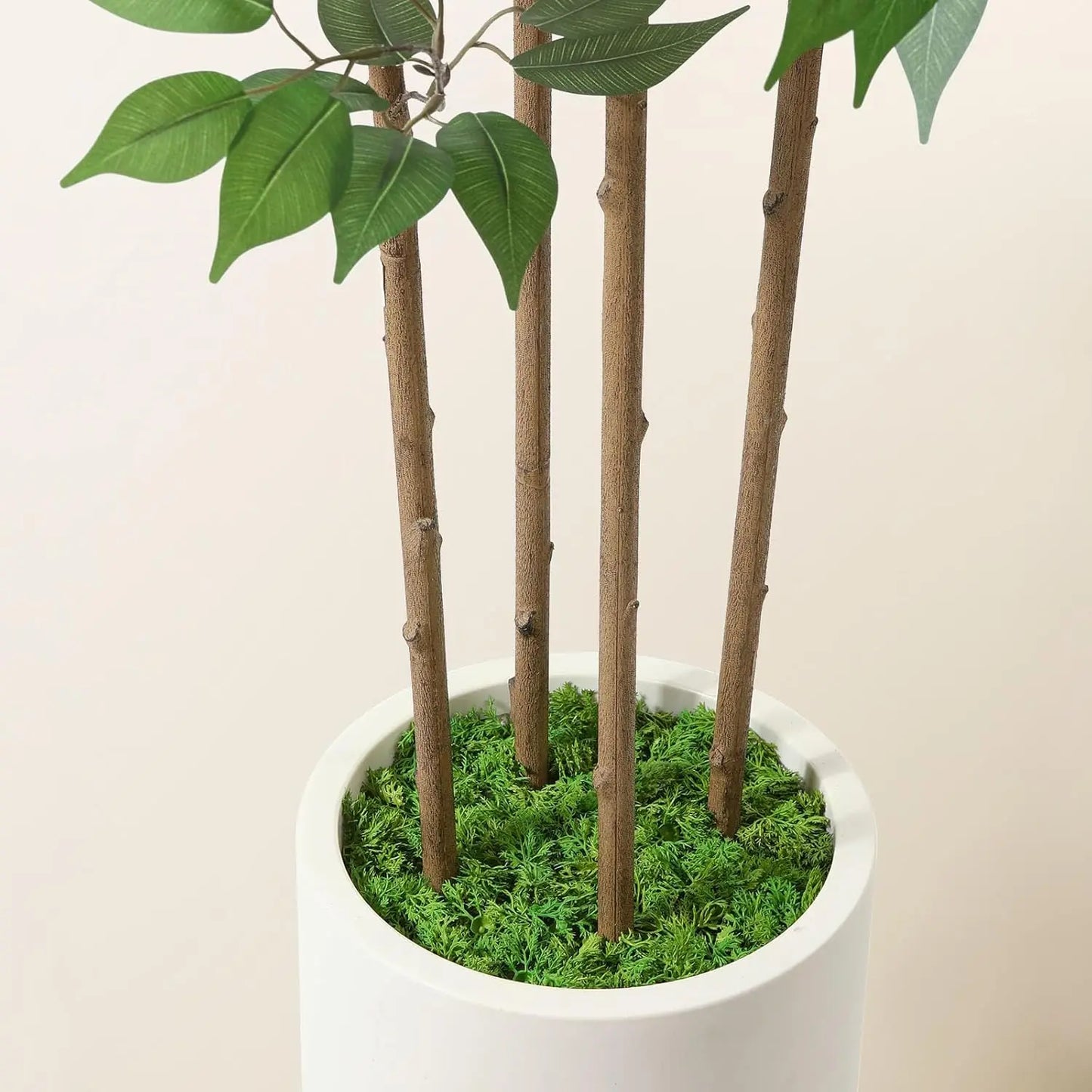 Ficus Artificial Tree 6ft Fake Silk Plant for Home Decor