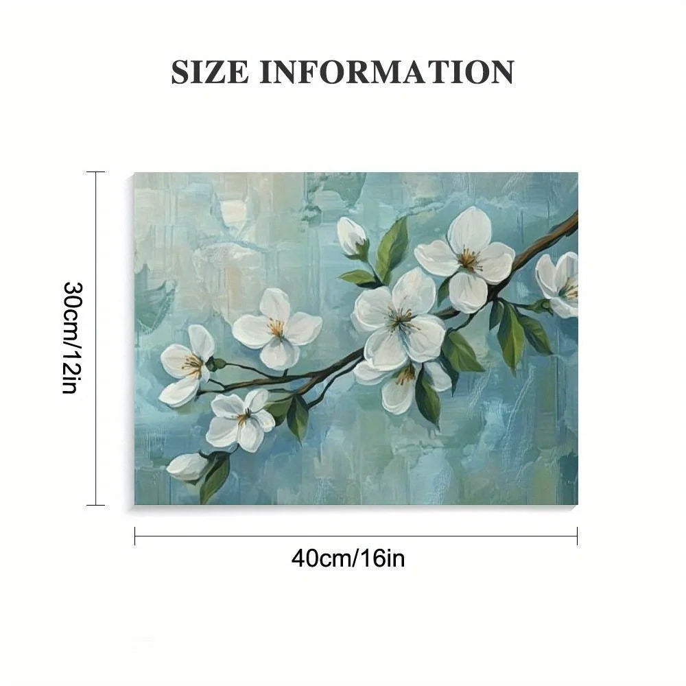 Framed Large Canvas Floral Modern Wall Art
