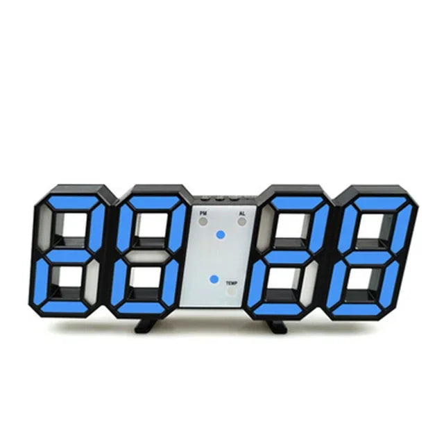 LED Digital Wall Clock/Alarm Clock 3 levels Brightness