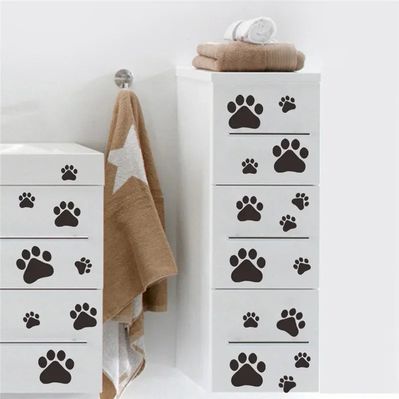 Cute Dog footprints/Wall Stickers, home decor/kids rooms