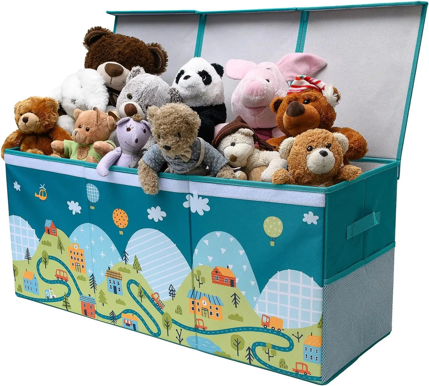 Extra Large Storage Box with Lid - Sturdy, Collapsible