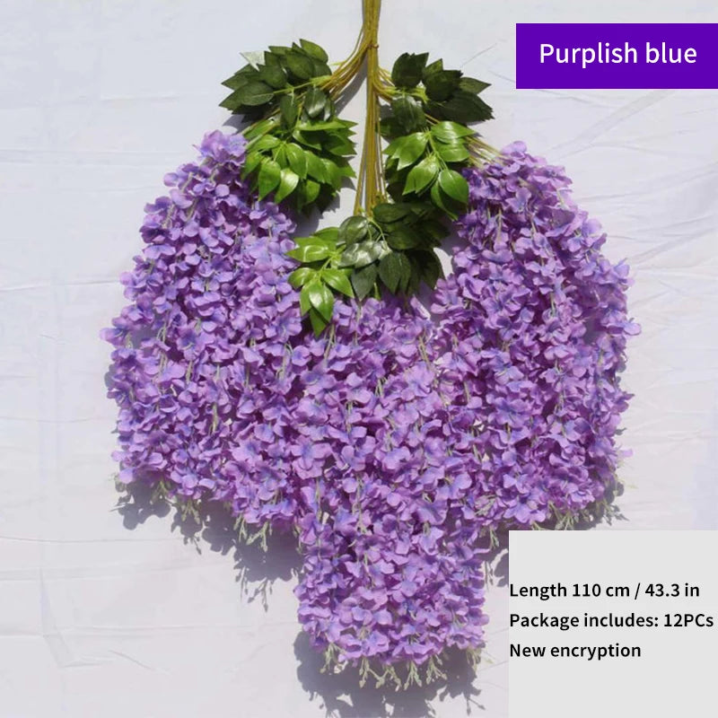 Artificial Wisteria Hanging Garland,  String Flower, Wedding Party