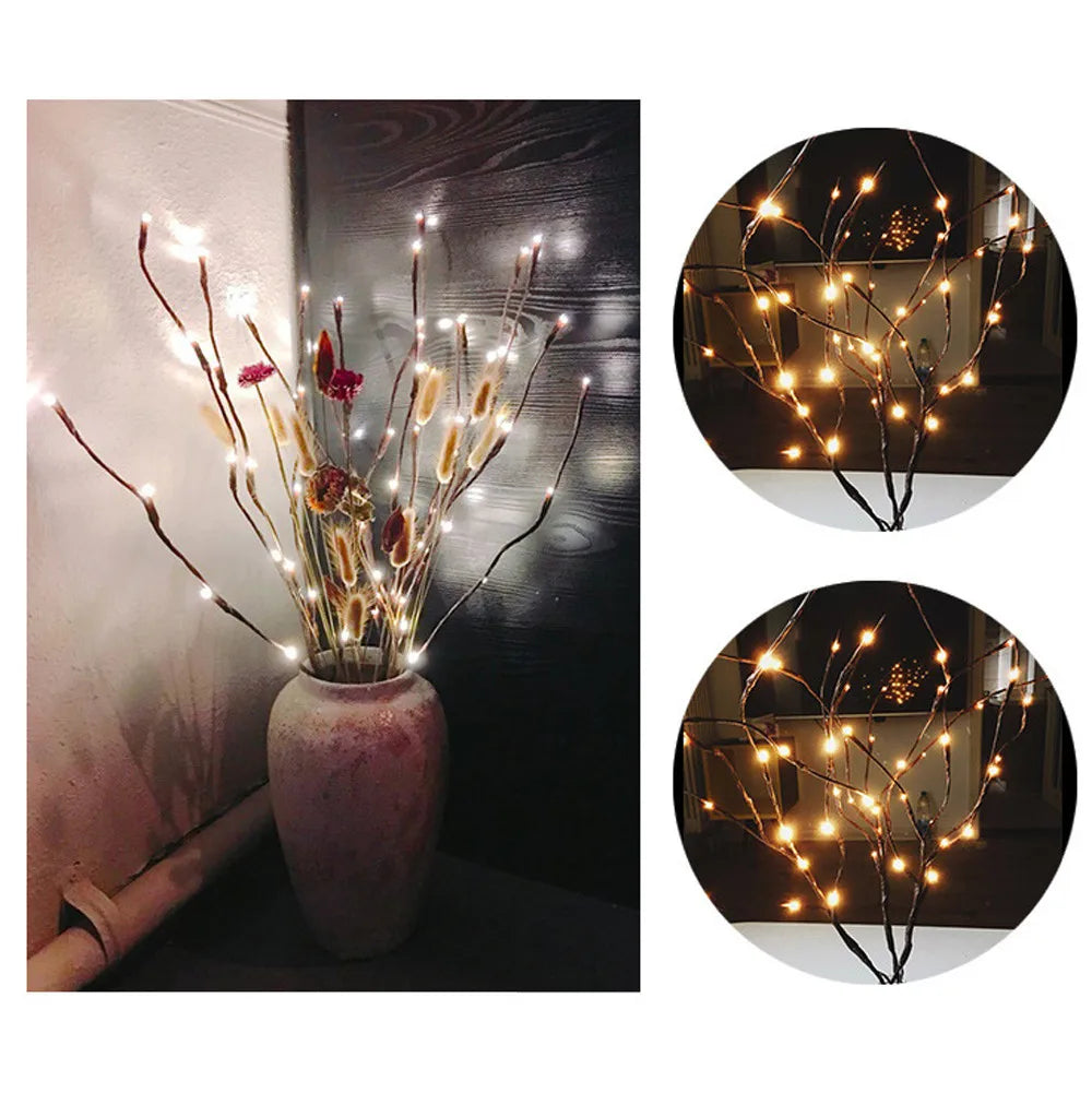 LED Willow Branch Lamp Floral Lights 20 Bulbs