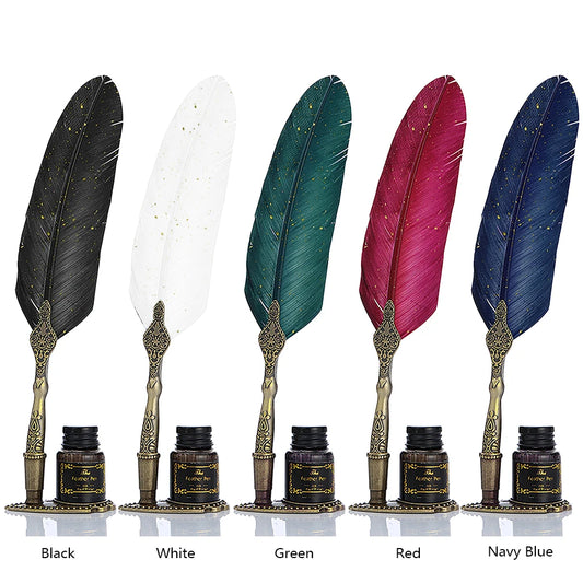 Retro Calligraphy Feather Dip Pen