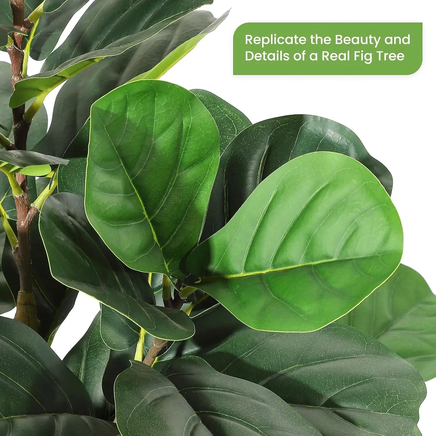Artificial Fiddle Leaf Fig Tree with Pot