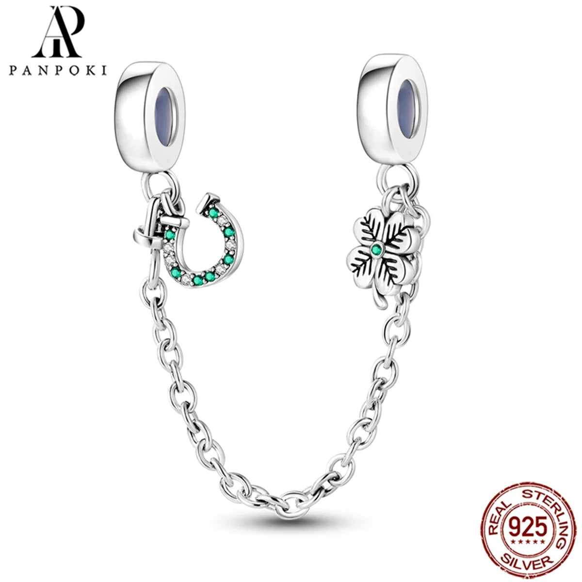 925 Sterling Safety Chain  Fit Pandora Bracelets