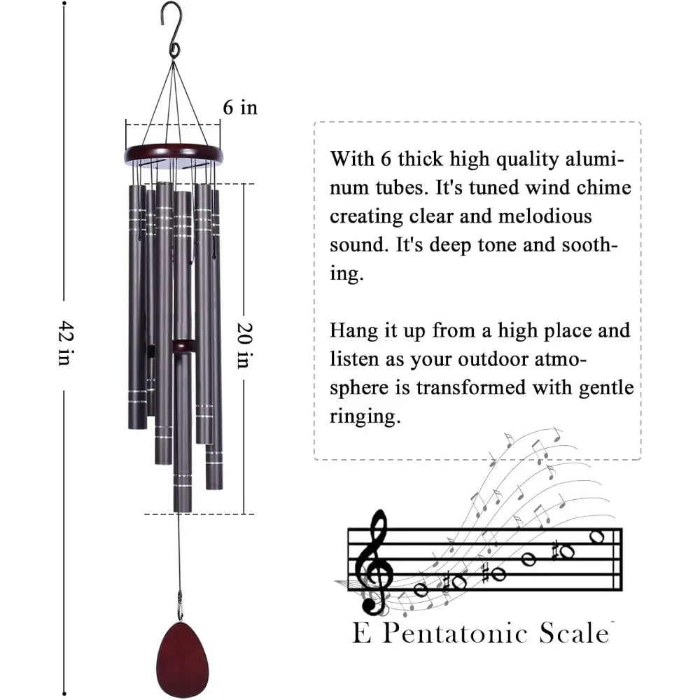 Large Wind Chimes, Deep Tone 42"