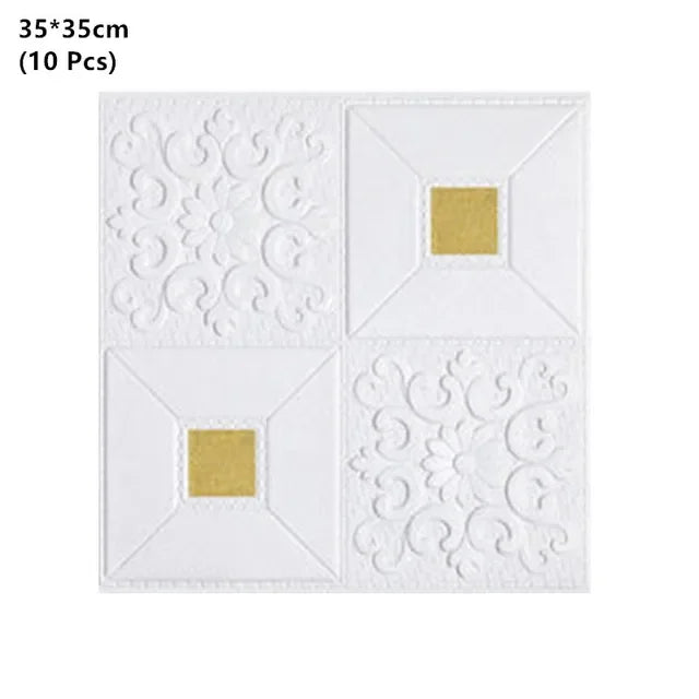 3D Brick Wall Stickers, Self-Adhesive Waterproof Stone