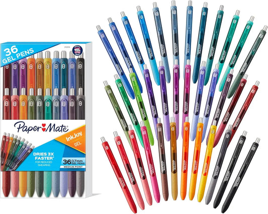 Paper Mate InkJoy Gel Pens, Medium Point (0.7 mm), 36 Count