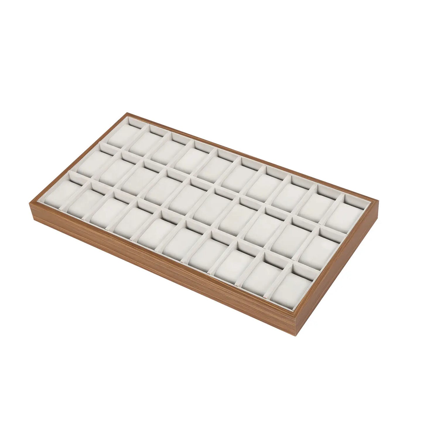 30 Slot Men's Watch Wooden Display Case