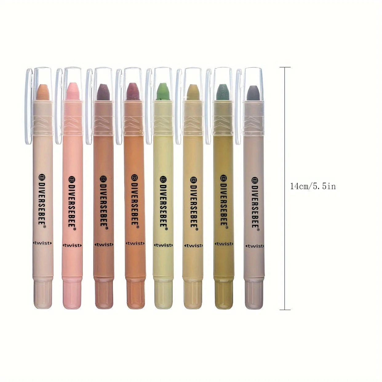 8pcs Highlighters Bible Pens No Bleed Assorted Gel Colors