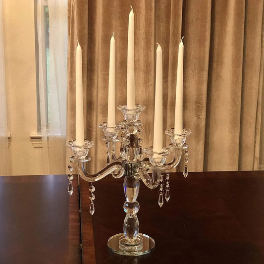 Wedding 5-Arm Crystal Candlestick