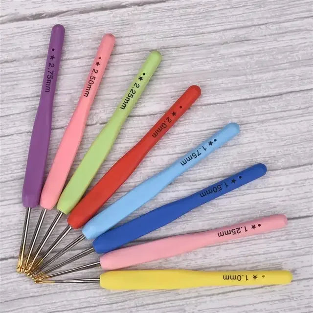 Colorful Aluminum Crochet Hooks Needles Set