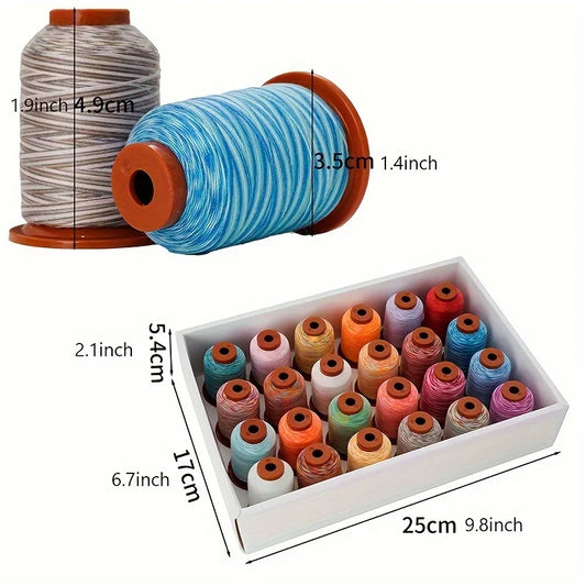 Variegated Polyester Sewing &  Embroidery Thread