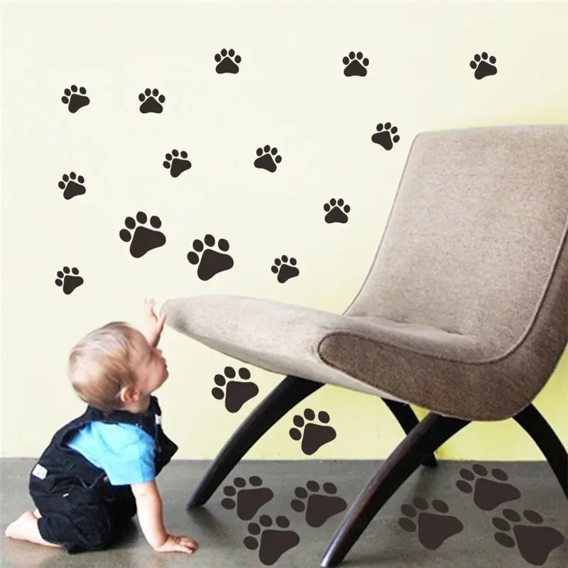 Cute Dog footprints/Wall Stickers, home decor/kids rooms