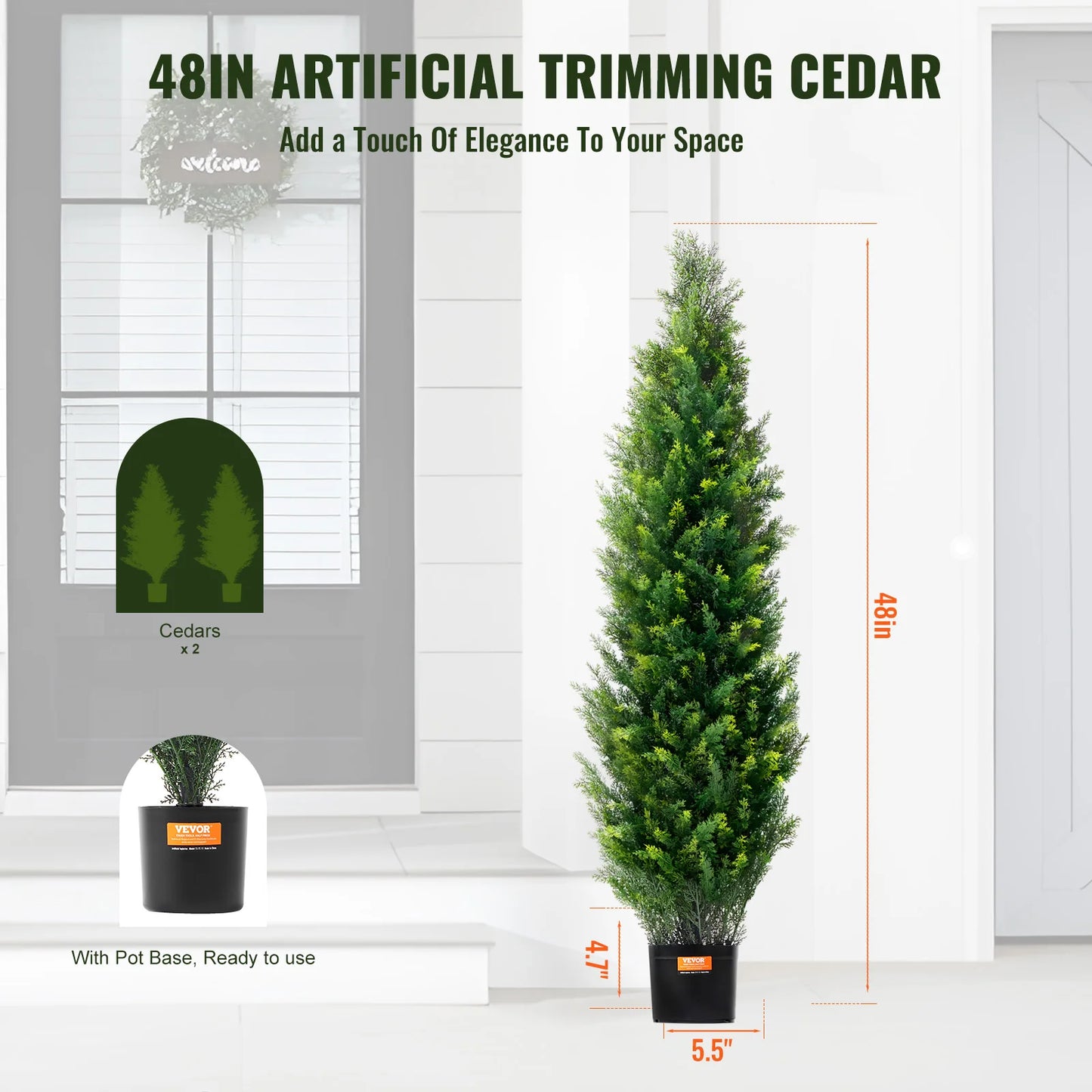 Cedar Topiary Tree, Evergreen Pine