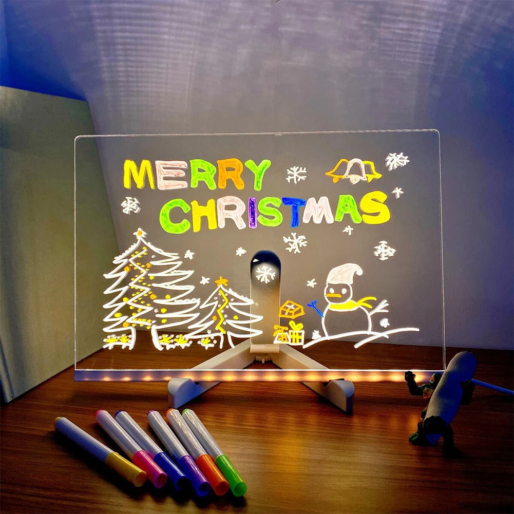 Light Up Dry Erase Board LED Letter Message Board