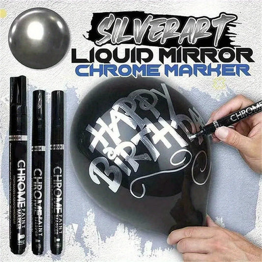 Silver Liquid Mirror Chrome Marker Pens