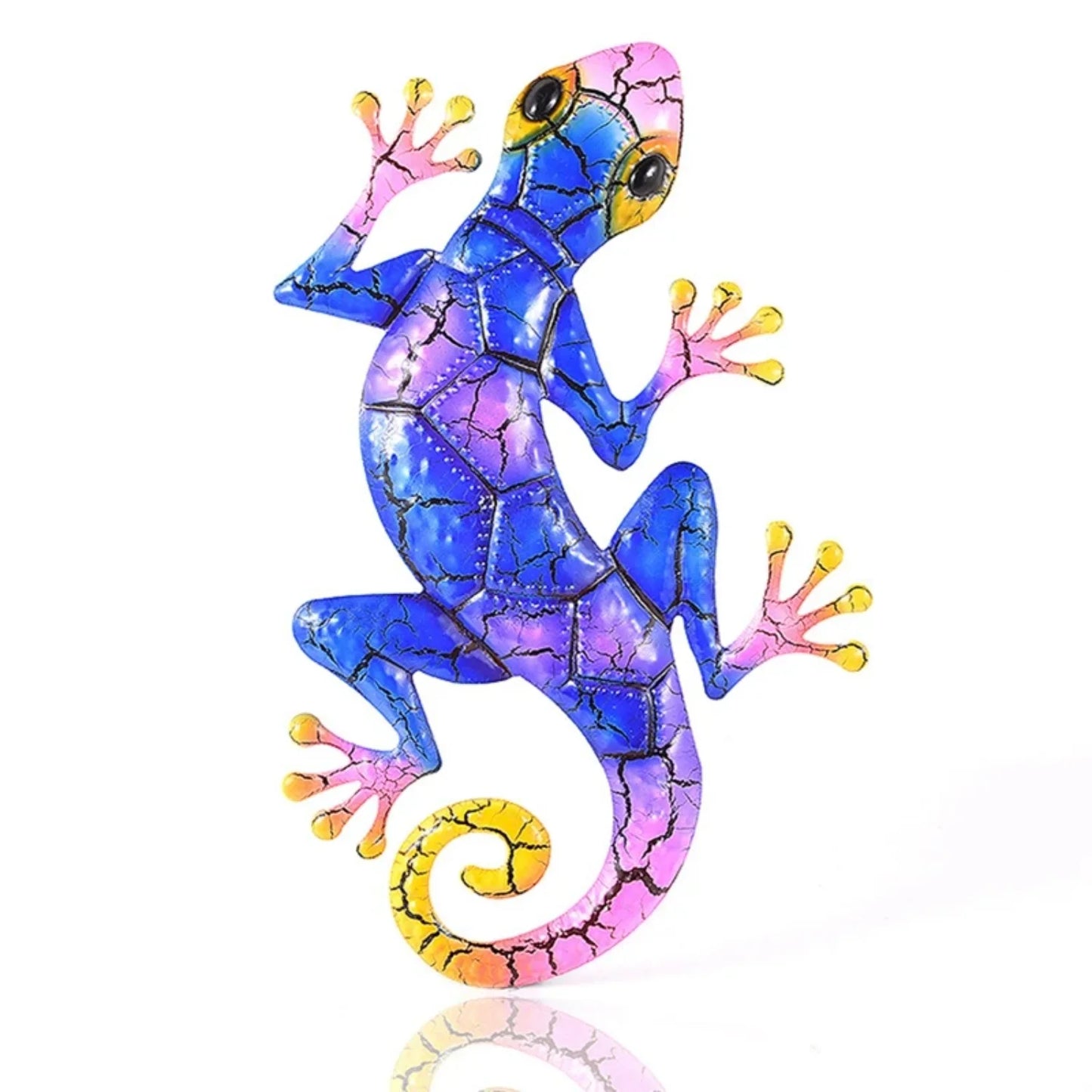 Metal Gecko Wall Art, Decorative Garden Art