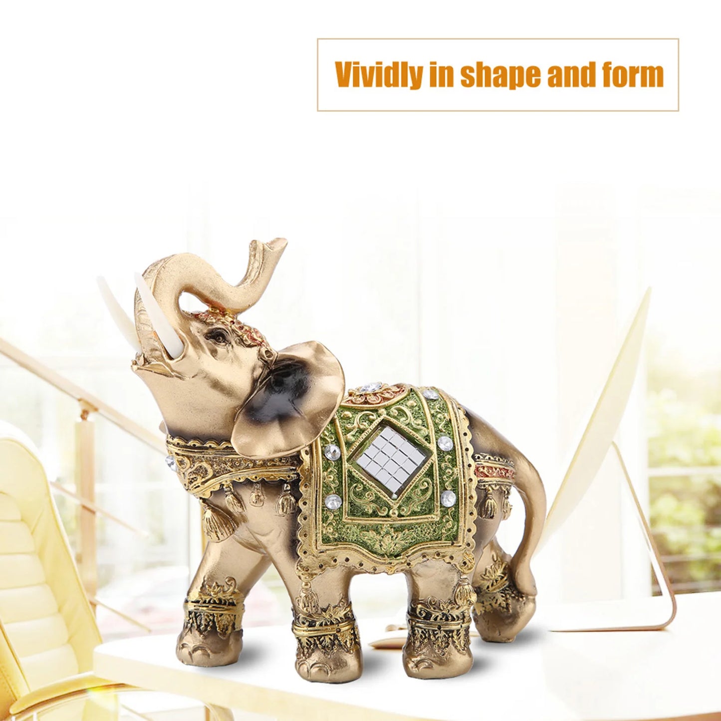 Feng Shui Lucky Elephant Statue Sculptures