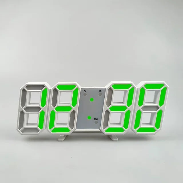 LED Digital Wall Clock/Alarm Clock 3 levels Brightness