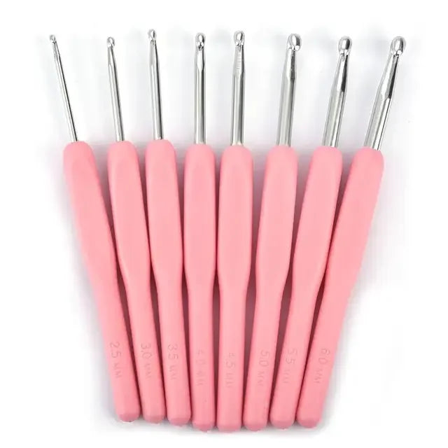 Colorful Aluminum Crochet Hooks Needles Set