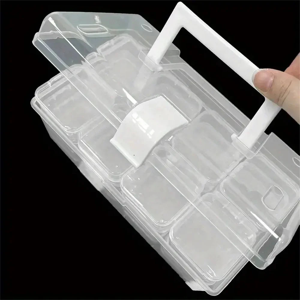 32 Grids Transparent Plastic Multifunctional Storage Box