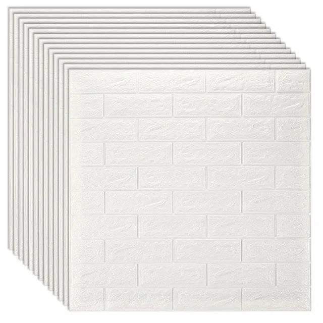 3D Brick Wall Sticker Panels - Self Adhesive Wallpaper