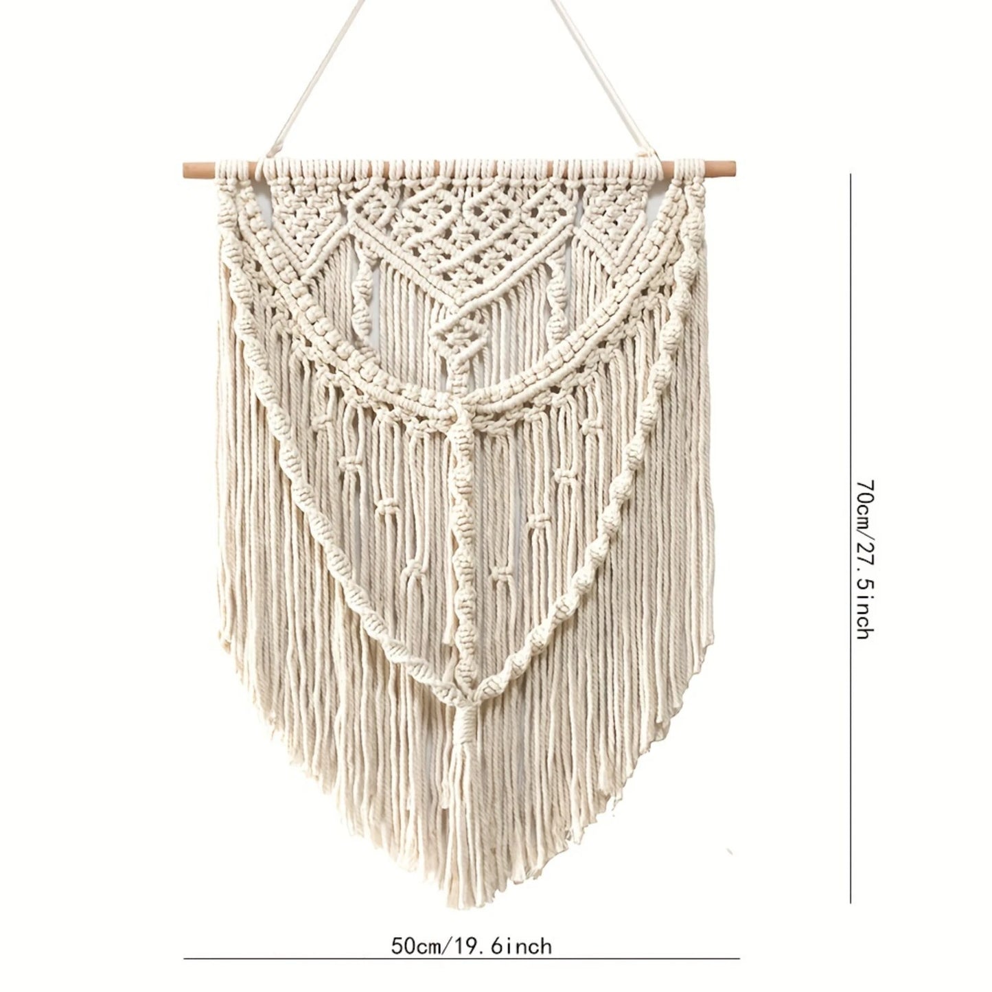 Handmade Woven Tapestry, Bohemian Macrame